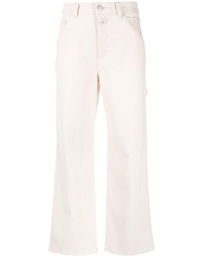 Closed High-rise Wide-leg Jeans - White