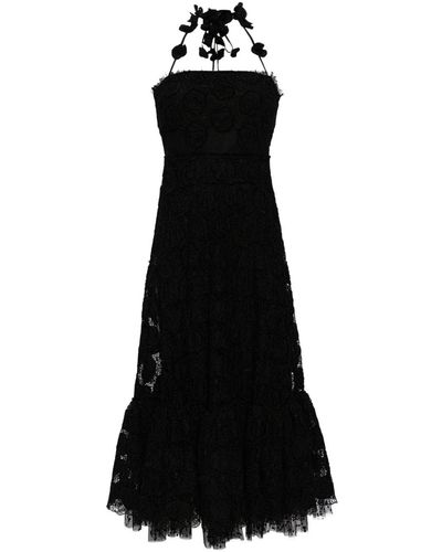 Alexis Villanelle Halterneck Midi Dress - Black