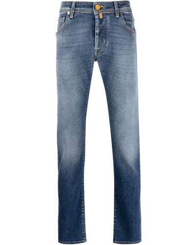 Jacob Cohen Gerade Slim-Fit-Jeans - Blau