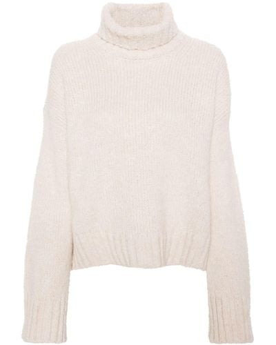 Samsøe & Samsøe Mandie Roll-neck Sweater - White