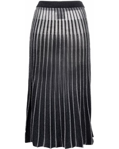 Stella McCartney Metallic-threaded Pleated Skirt - Multicolor
