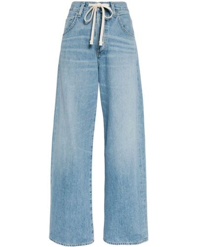 Citizens of Humanity Brynn Drawstring-waist Cotton Jeans - Blue