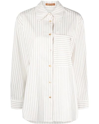 Rejina Pyo Caprice Stripe-pattern Shirt - White
