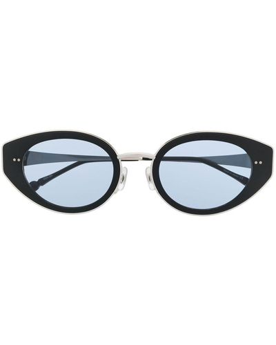 Matsuda Oval-frame Blue-tinted Sunglasses