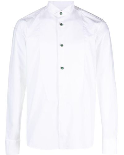 Roberto Cavalli Chemise boutonnée à manches longues - Blanc