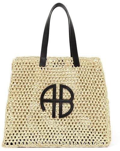 .com: ANINE BING Women's Emma Tote, Nude, Tan, Print, One Size :  Clothing, Shoes & Jewelry
