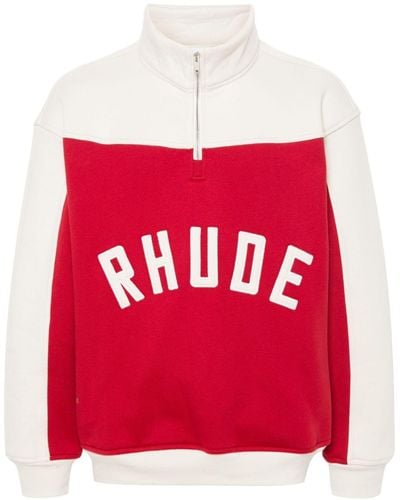 Rhude Contrast Varsity Sweatshirt - Rot
