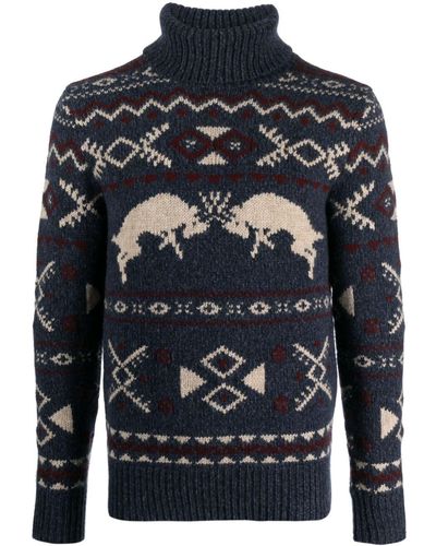 Polo Ralph Lauren Fair Isle-knit Wool Sweater - Blue