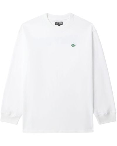 Izzue Slogan-print Cotton Sweatshirt - White