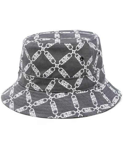 MICHAEL Michael Kors Monogram-print Bucket Hat - Grey