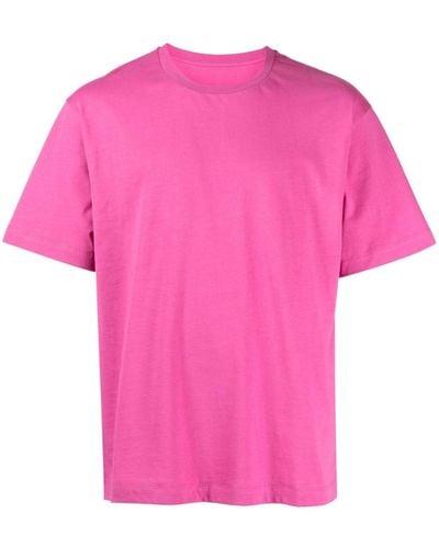 Rabanne T-shirt en coton à logo imprimé - Rose
