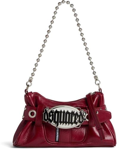 DSquared² Gothic Leather Belt Bag - Red