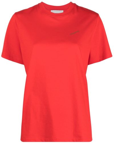 Coperni Logo-print Cotton T-shirt - Red