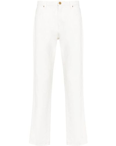 Bally Mid-rise Straigh-leg Jeans - White