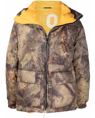 Khrisjoy Camouflage-print Zip-up Padded Jacket - Brown