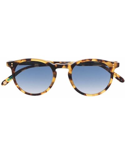 Garrett Leight Carlton Eco Round-frame Sunglasses - Blue