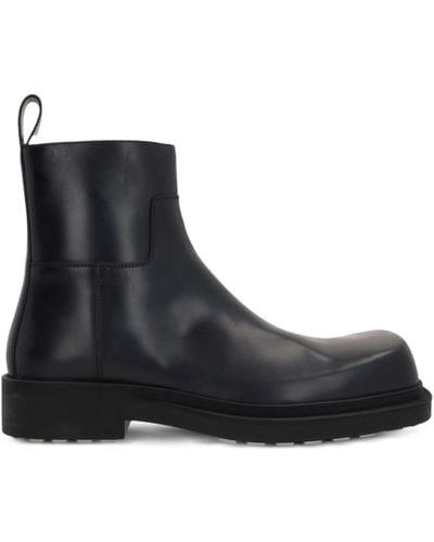 Bottega Veneta Leather Ankle Boots - Black
