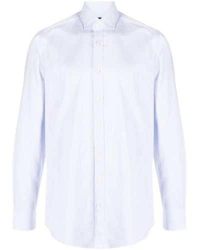 Hackett Striped Cotton Shirt - White