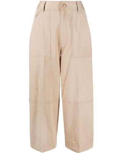 Moncler Paneled Cropped Pants - Multicolor