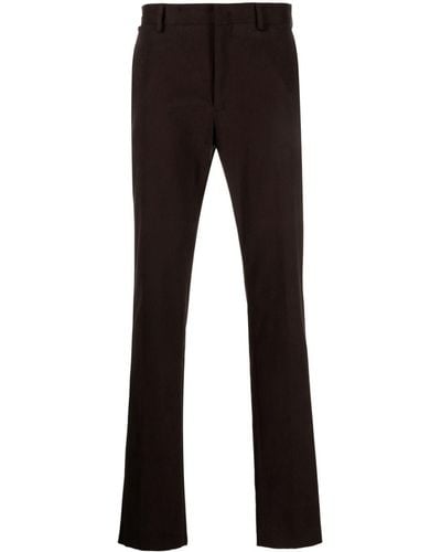 Zegna Pantalones chinos con corte slim - Negro