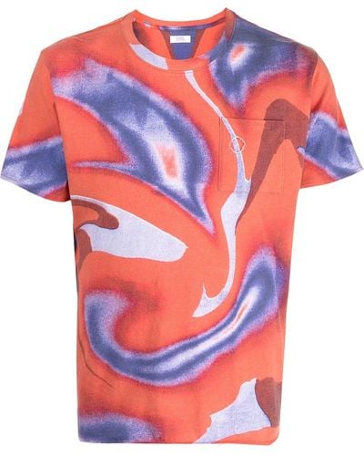 ERL Abstract-print Cotton T-shirt - Multicolor