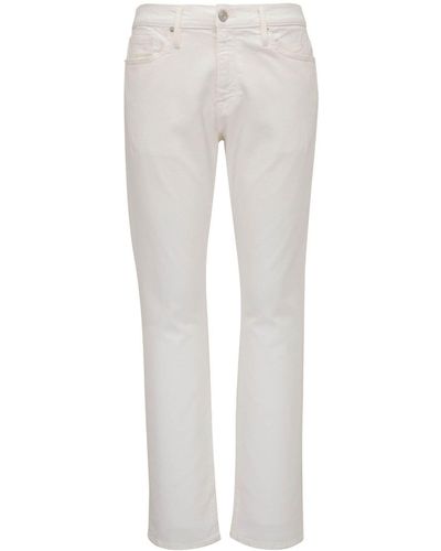 FRAME Straight-Leg-Jeans aus Bio-Baumwolle - Weiß