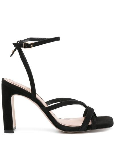 BOSS Strappy Suede Sandals - Black