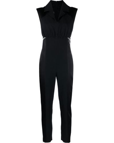 Boutique Moschino Panelled Sleeveless Jumpsuit - Black