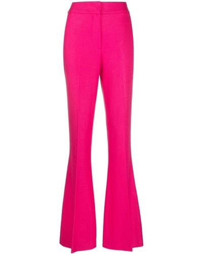 Genny High-waist Flared Trousers - Pink