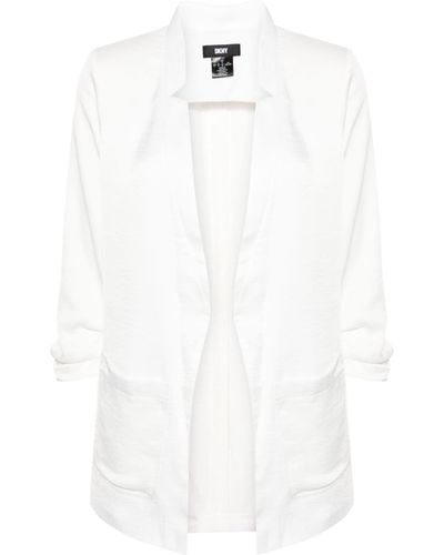 DKNY Blazer liviano con diseño abierto - Blanco