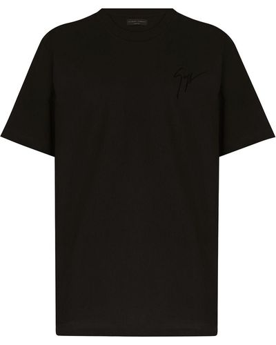 Giuseppe Zanotti Crew-neck Cotton T-shirt - Black