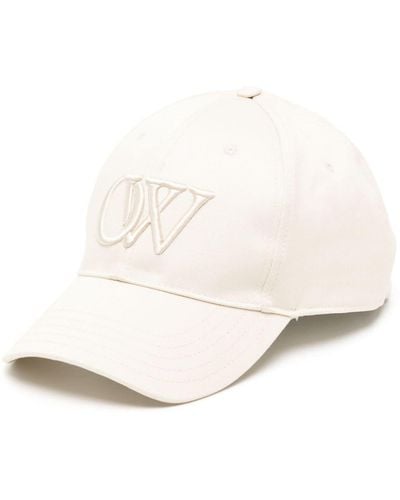 Off-White c/o Virgil Abloh Logo-embroidered Cotton Baseball Cap - Naturel