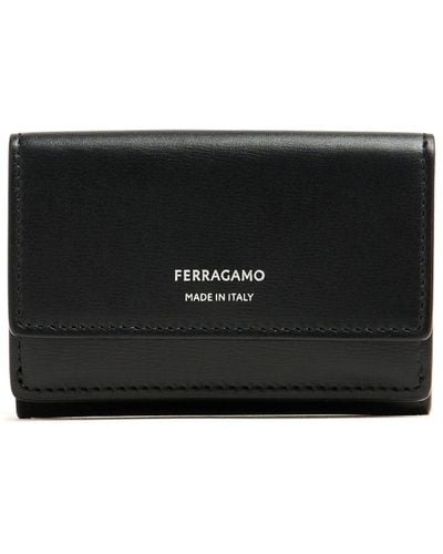 Ferragamo 三つ折り財布 - ブラック