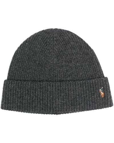 Polo Ralph Lauren Hats For Man 449891261004 Charcoal - Nero