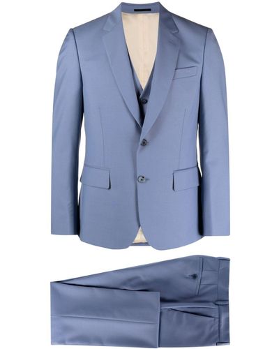 Paul Smith Single-breasted Three-piece Suit - Blue