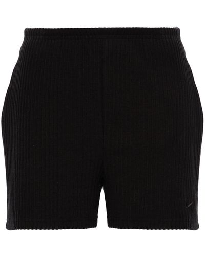 Nike High-waist Knitted Shorts - Black