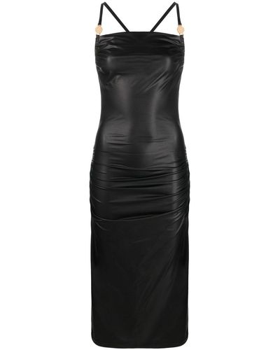 Just Cavalli ドレープ ドレス - ブラック