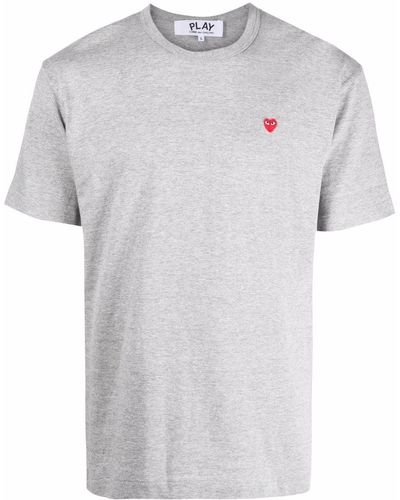 COMME DES GARÇONS PLAY T314 Small Red Heart T - Gray