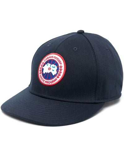 Canada Goose Baseballkappe mit Logo-Patch - Blau
