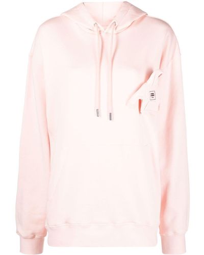 Opening Ceremony Box-logo Rib-trimmed Hoodie - Pink