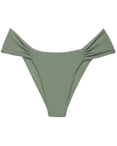Anine Bing Naya High-cut Bikini Bottom - Green
