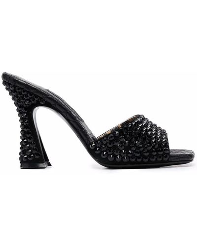 Philipp Plein Strass Crystal-embellished Sandals - Black