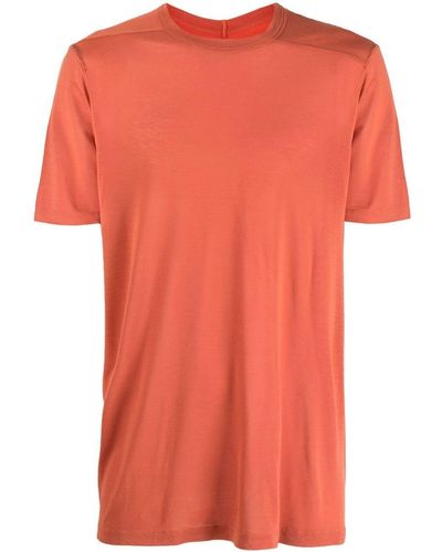 Rick Owens T-Shirt mit rundem Ausschnitt - Orange