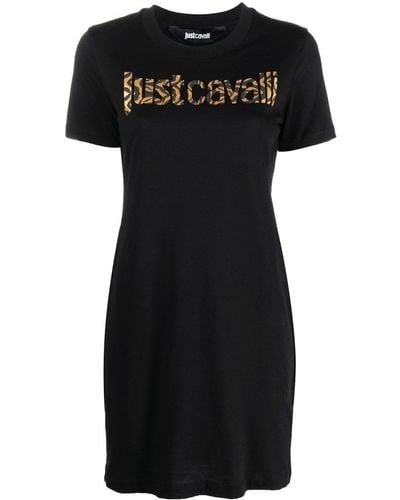 Just Cavalli T-shirt à logo imprimé - Noir