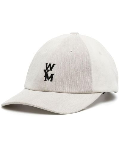 WOOYOUNGMI Logo-embroidered cotton cap - Bianco