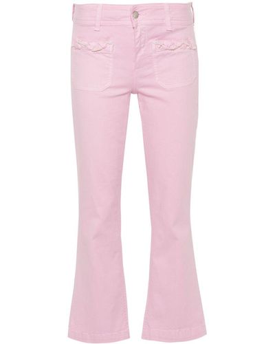 Liu Jo Halbhohe Cropped-Jeans - Pink