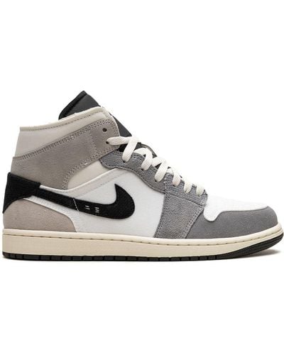 Nike Air 1 Mid SE Craft Cement Grey Sneakers - Weiß