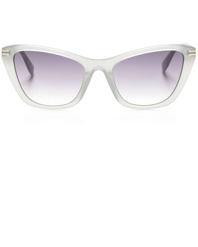 Marc Jacobs Gravierte Sonnenbrille mit breitem Gestell - Mehrfarbig