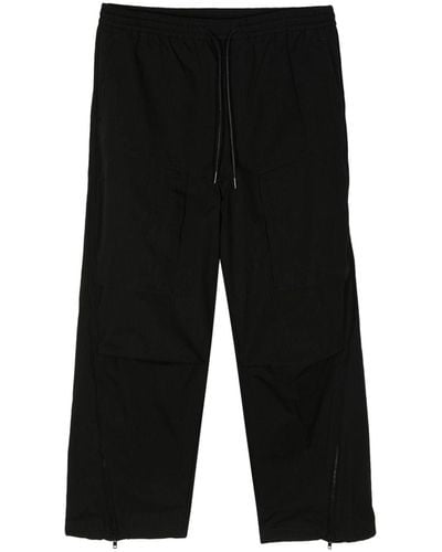 Juun.J Drawstring-waist Zipped Trousers - ブラック