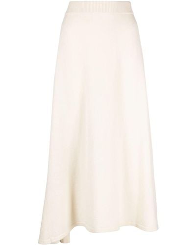 Fabiana Filippi Cashmere Midi Skirt - White